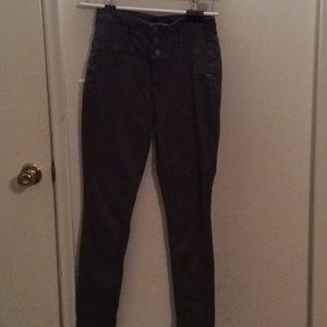 Olive green high waisted skinny jean